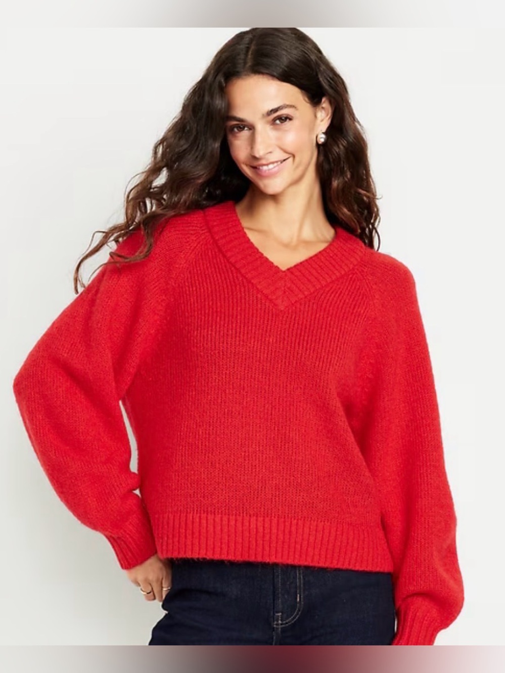 NWOT Old Navy Cozy Cropped V-Neck Sweater
